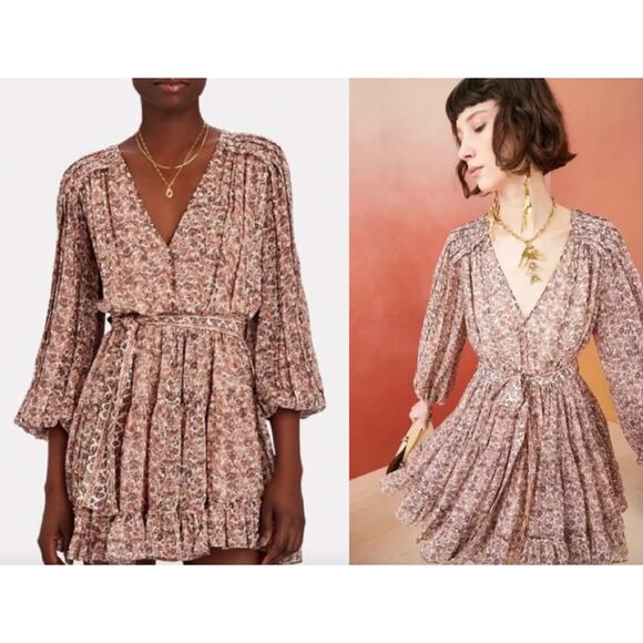 Ulla Johnson Dresses & Skirts - Ulla Johnson | Eleni Gardenia Floral Silk Mini Dress | Sz 2